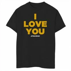 Wholesale 😉 Unbranded Boys 8-20 Star Wars Princess Leia I Love You Graphic Tee 👏