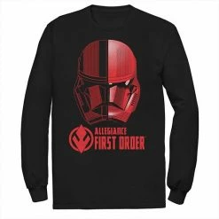 Best Pirce 🔔 Unbranded Men's Star Wars The Rise Of Skywalker Sith Trooper Dual Helmet Long Sleeve Graphic Tee 🌟