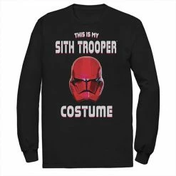 Best deal 🔥 Unbranded Men's Star Wars The Rise Of Skywalker 🧛 Halloween Sith Trooper Costume Long Sleeve Graphic Tee 🛒