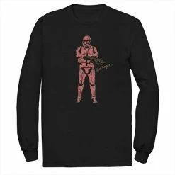 Best Sale 😉 Unbranded Men's Star Wars The Rise Of Skywalker Sith Trooper Villain Long Sleeve Graphic Tee 😀