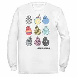 Buy 🥰 Unbranded Men's Star Wars The Rise Of Skywalker BB-8 Fashion Long Sleeve Graphic Tee 🎉