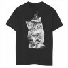 Discount 🥰 Unbranded Boys 8-20 Witch Kitten Cute 🎃 Halloween Graphic Tee 🎉