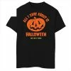Buy ⭐ Unbranded Boys 8-20 All I Care About Is 🎃 Halloween Graphic Tee 😍
