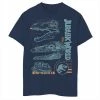Outlet ❤️ Unbranded Boys 8-20 Jurassic World Two Dinosaur Skull Schematic Graphic Tee 👏
