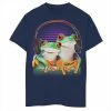 Cheapest 🎁 Unbranded Boys 8-20 Twin Frogs Wearing Headphones Graphic Tee 🎉