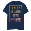 New ⌛ Unbranded Boys 8-20 Jaws Amity Island Population Change Sign Gradient Graphic Tee ⌛
