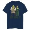 Cheapest 😉 Unbranded Boys 8-20 Shrek Fiona & Shrek Get Ogre It Text Poster Tee ⭐