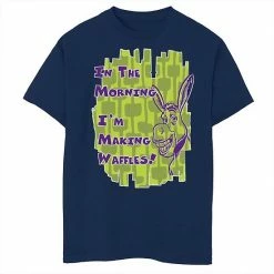 Buy 🔥 Unbranded Boys 8-20 Shrek Donkey I'm Making Waffles Text Poster Tee ❤️