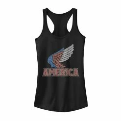 Outlet 🔥 Unbranded Juniors' Red, White, And Blue Wings America Tank Top 🔔