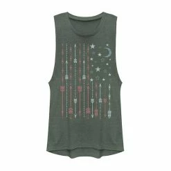 Outlet 🛒 Unbranded Juniors' Americana Boho Arrows & Stars American Flag Tank 💯