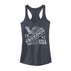Outlet ✨ Unbranded Juniors' Eagle And Stars Freedom USA Tank Top ❤️