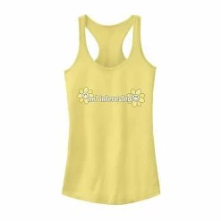 Promo 🎁 Unbranded Juniors' "Not Interested" Smiling Daisies Portrait Tank 🧨