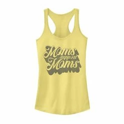 New 🥰 Unbranded Juniors' Moms Support Moms Outlined Text Graphic Tank 🎉