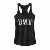 Discount 🧨 Unbranded Juniors' Animal Lover Typographic Graphic Tank ❤️