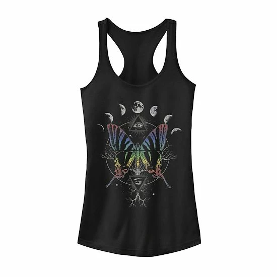 Wholesale 🔔 Unbranded Juniors' Rainbow Butterfly And Moon Phases Tank Top 🎁
