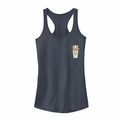 Cheapest ✔️ Unbranded Juniors' Kawaii Blended Corgi Pocket Graphic Tank Indigo 😍