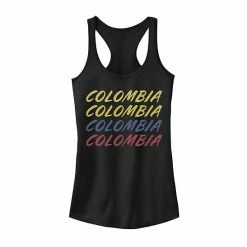 Outlet 😍 Unbranded Juniors' Gonzales Stacked Colombia Text Tank 🛒