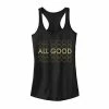 Outlet 💯 Unbranded Juniors' "All Good" Text Stack Tank Top 💯