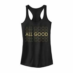 Outlet 💯 Unbranded Juniors' "All Good" Text Stack Tank Top 💯