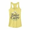 Wholesale 👍 Unbranded Juniors' "Take Care" Floral Graphic Tank 👏