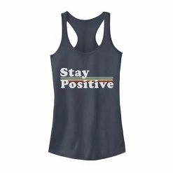 Hot Sale 🎉 Unbranded Juniors' "Stay Positive" Rainbow Graphic Tank 🔥