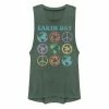 Cheapest 🔔 Unbranded Juniors' Earth Day Peace Earth Recycle Icons Muscle Tank Top 🥰
