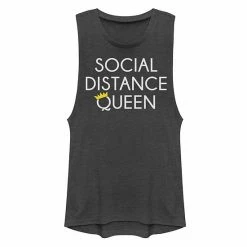 New ❤️ Unbranded Juniors' Social Distance Queen Muscle Tee ⭐