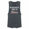 Deals 🔥 Unbranded Juniors' "Introverts Time To Shine" Muscle Tee ✨