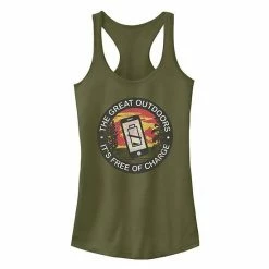Outlet 💯 Unbranded Juniors' Fifth Sun "The Great Outdoors - It's Free Of Charge" Tank Top 🧨