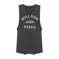 Wholesale 🔔 Unbranded Juniors' Will Run For Pizza Muscle Tee 👏