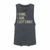 Cheapest 😀 Unbranded Juniors' I Came I Saw I Left Early Muscle Tank ⌛