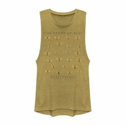 Outlet 🤩 Unbranded Juniors' The Study Of Bees Graphic Muscle Tee 😍
