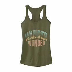 New ⌛ Unbranded Juniors' Wander And Wonder Mountain Text Fill Graphic Tank 🌟