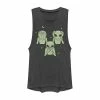 New 🥰 Unbranded Juniors' Green Alien Trio See No Hear No Speak No Graphic Muscle Tee 🔔