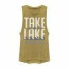 Cheap 🛒 Unbranded Juniors' Take Me To The Lake Waves Graphic Muscle Tee 🔥