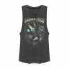 Outlet 🎁 Unbranded Juniors' Cosmic Vibes Doodles Graphic Muscle Tee 💯