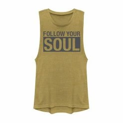 Promo 😍 Unbranded Juniors' "Follow Your Soul" Muscle Tee 🧨