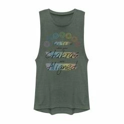 Promo 🌟 Unbranded Juniors' "Talk To Me When Your Chakras Are Aligned" Muscle Tee 😀