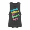 Hot Sale 🔔 Unbranded Juniors' "Good Vibes Or Good Bye" Muscle Tee 🛒