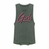 Deals ⭐ Unbranded Juniors' "Girls" Retro Pink Text Muscle Tee ✔️