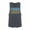 New ❤️ Unbranded Juniors' Retro Desert Motel Photograph Muscle Tee ⭐