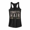 Discount 🤩 Unbranded Juniors' "Confetti Hair Don't Care" Tank Top 👏