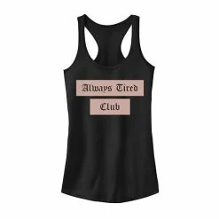 Promo 🥰 Unbranded Juniors' "Always Tired Club" Tank Top 🔥