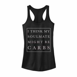 New ⭐ Unbranded Juniors' "I Think My Soulmate Might Be Carbs" Tank Top 🔔