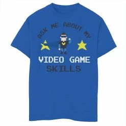 Cheap 🌟 Unbranded Boys 8-20 Ask About My Video Game Skills Graphic Tee 😀