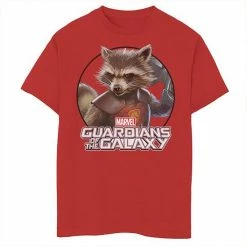 Cheap 🎁 Unbranded Boys 8-20 Marvel Rocket Guardians Of The Galaxy Circle Graphic Tee 🎁