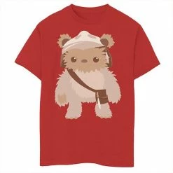 Promo 💯 Unbranded Boys 8-20 Star Wars Lumat Ewok Cute Cartoon Warrior Graphic Tee ❤️