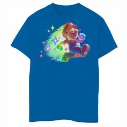 Best Sale 🌟 Unbranded Boys 8-20 Nintendo Super Mario Action Pose Neon Portrait Graphic Tee ⭐