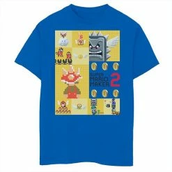 Buy 😍 Unbranded Boys 8-20 Nintendo Super Mario Maker 2 Character Gameplay Panel Logo Graphic Tee 🎉