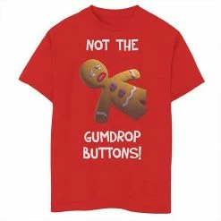 Best reviews of 👍 Unbranded Boys 8-20 Shrek Gingerbread Man Not The Gumdrop Buttons Tee ✨